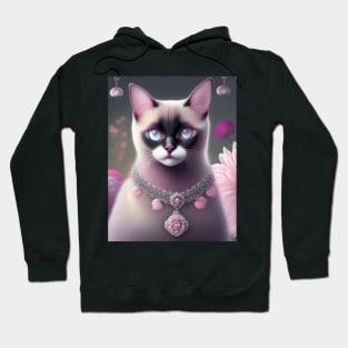 Purr-fect gift for the Siamese Cat Lover Hoodie